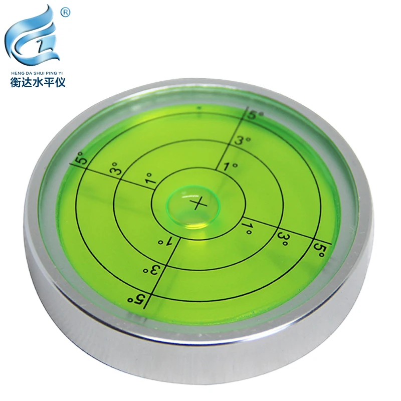 Metalen Niveau Bubble Hoge Precisie Niveau Bubble Ronde Waterpas Universal Level Bubble
