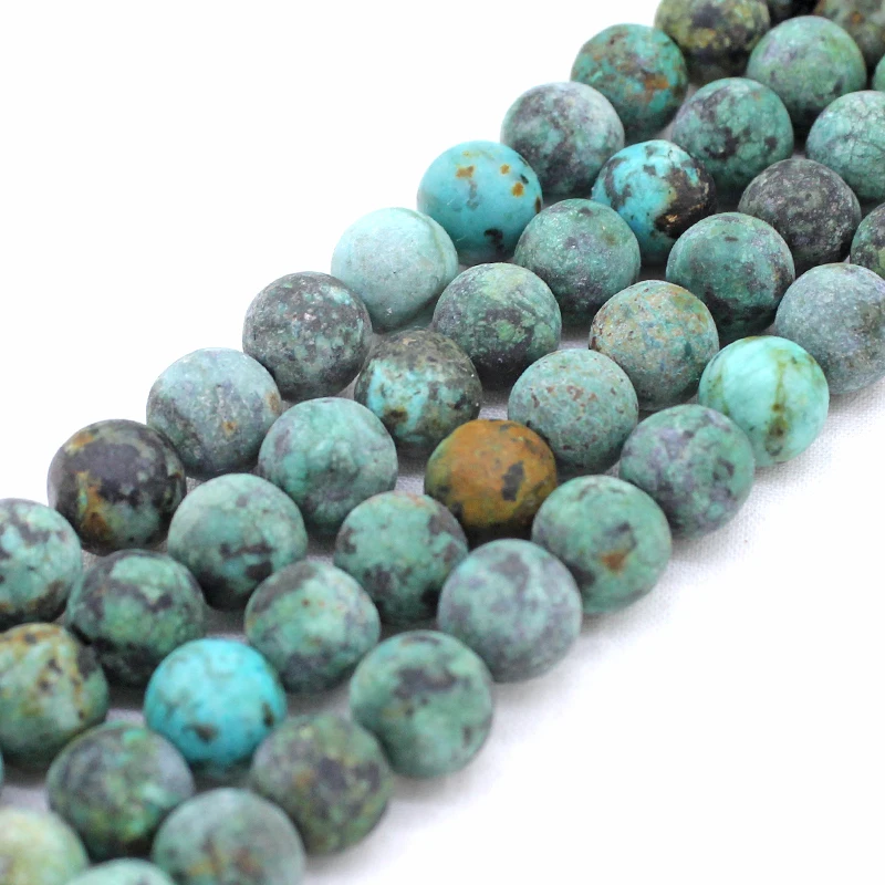 Bracelet beads Dull Polish Matte African Turquoises Howlite Stone Beads for Jewelry Making 4-10mm Natural Stone Round Beads