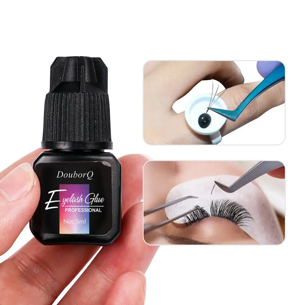 5ml Extra Strong Eyelash Extension Glue 1-2 Seconds Fast Drying Black Eyelashes Glue Pro Lash Glue Black Adhesive