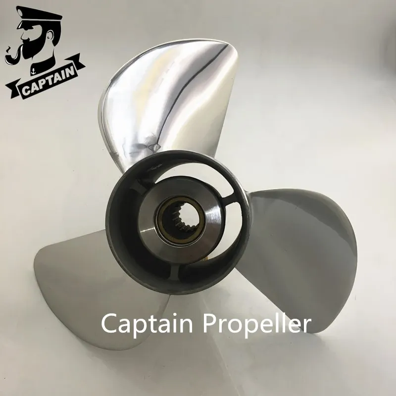 Captain Propeller Stainless Steel 13 7/8x23 Fit Honda Outboard Engine BFP60HP BF90 BF115HP 15 Splines LH 58133-ZW1-B23HR