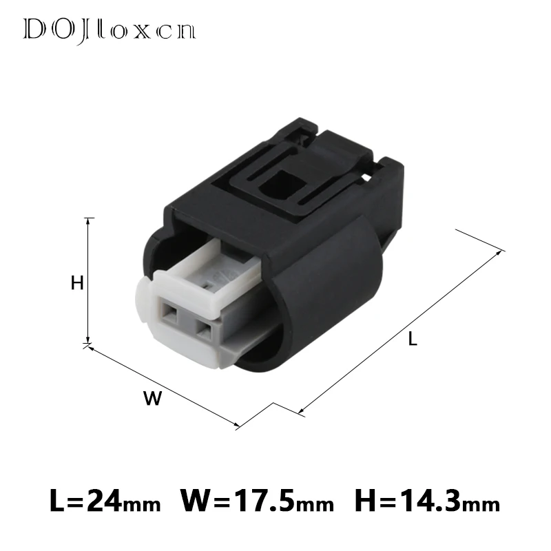 1/5/10/20/50Sets 2 Pin Waterproof Female Connector Auto Outdoor Temperature Sensor ABS Wheel Speed Wiring Plug 1718555-1 For BMW