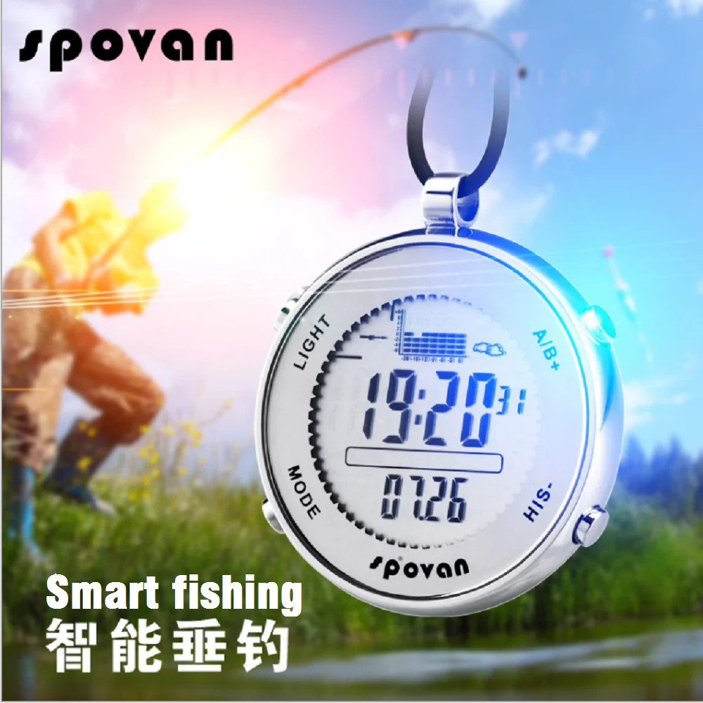 SPV600 Date Time Display Weather Forecast Digital Fishing Barometer Altimeter Chronograph   Thermometer Measuring Smart  Watch