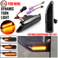 LED Dynamic Side Marker Turn Signal Light For Mini Cooper Countryman F60 2017 2018 2019 2020 2021 OEM#:63137406369&63137406370