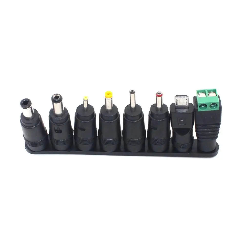 8pcs/lot DC Power Jack 5.5 x 2.1mm Female To 5.5*1.7mm 4.8 2.5 2.1 0.7 3.5 4.0*1.35mm micro usb termimal Male Plug view 6