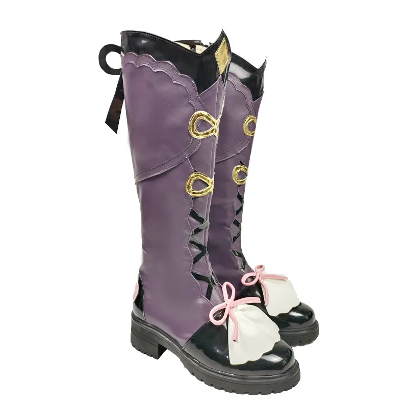 ภาพเคลื่อนไหวใหม่เสื้อผ้าเกม Genshin Impact Yunjin คอสเพลย์รองเท้ารองเท้ารองเท้าผู้หญิงและชายฮาโลวีนรองเท้า