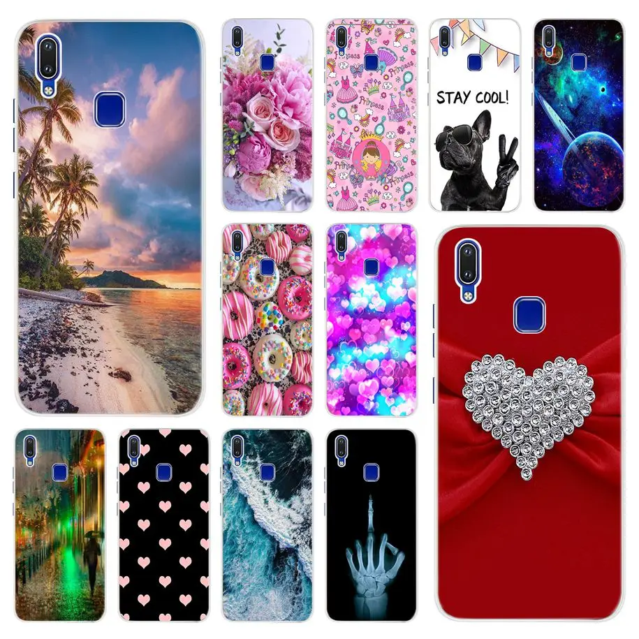 For Vivo Y93 Lite Y95 Y91 Case Soft TPU Cartoon Cover Phone Case For Vivo U1 Y 91 1816 Y 95 1807 Y93Lite Bumper Cover Capa 6.22