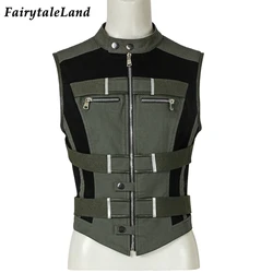 Halloween Superheroine Widow Natasha Yelena Cosplay Costume Green Vest Custom Made Carnival Hero Outer Wear