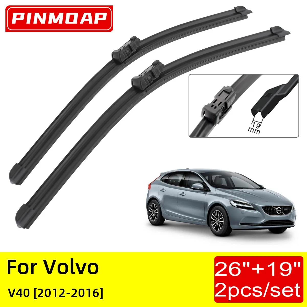 For Volvo V40 2012 2013 2014 2015 2016 Front Wiper Blades 26