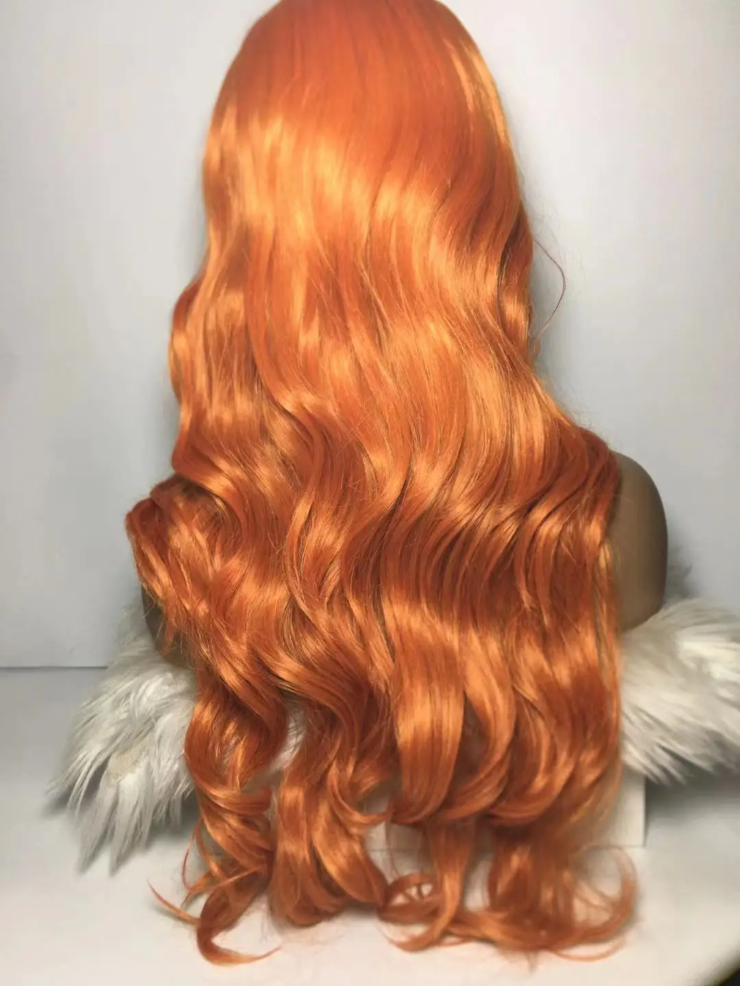 20inches synthetic wig with machine made closure