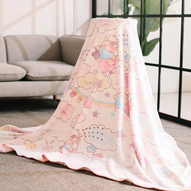7 Stile Kawaii Anime Flanelldecke Japan Schlafzimmer Sofa Bequeme warme Flanelldecke Tagesdecke auf der Bettdecke Decke