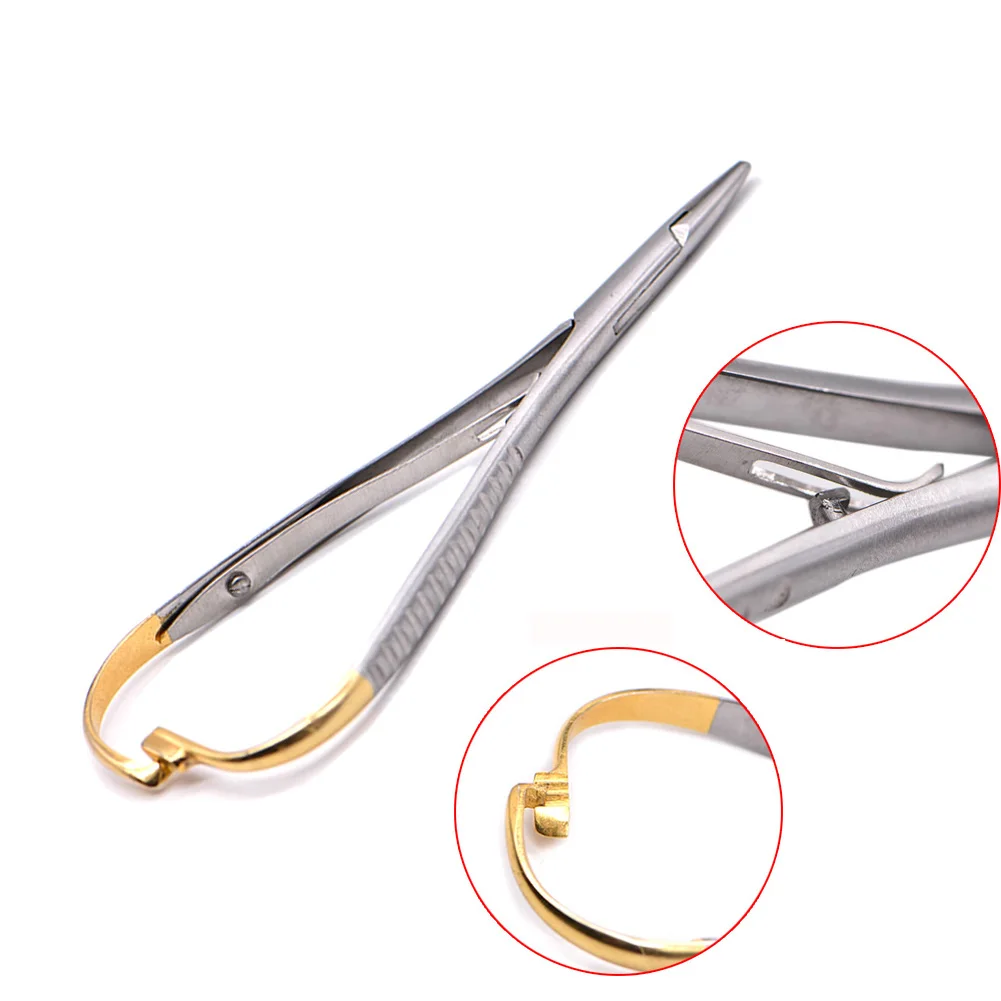 Dental Mathieu Needle Holder Pliers  Forceps Orthodontic Tweezer  Stainless Steel Dentist Surgical Instrument Equipment