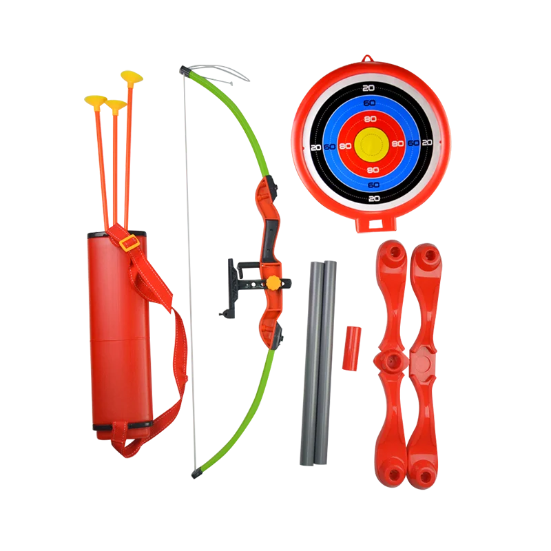 1Set Kids Toy Archery Bow Sets Target Stand Board Quiver Games Shooting Gift For Outdoor Practice Game Shooting Accessories Kits