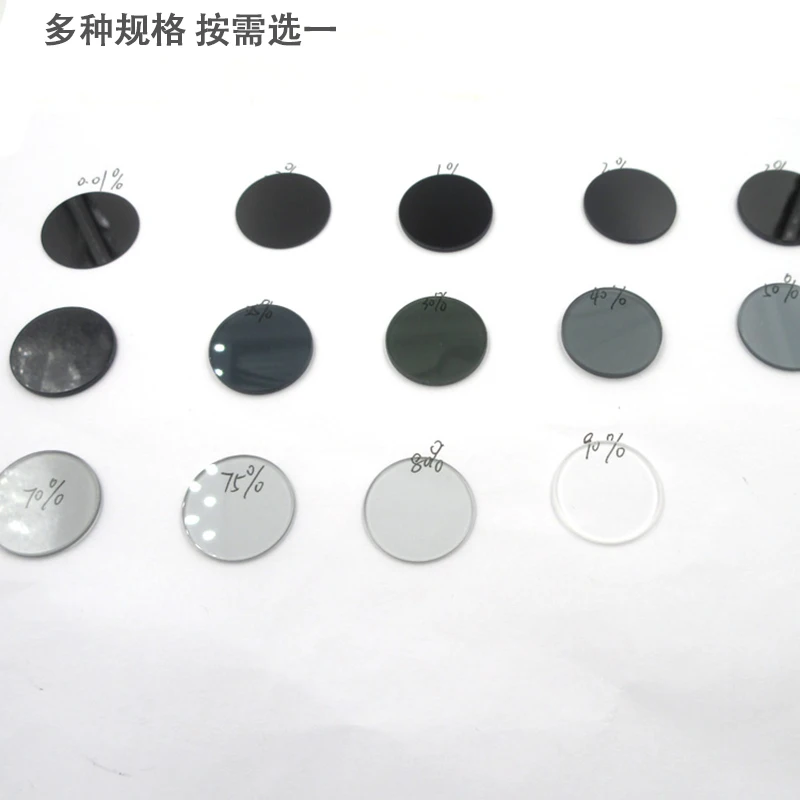 Die Durchlässigkeit von Grau Dichte Spiegel ND Graustufen Spiegel Ist 0,01-94% Neutral Dämpfung Filter