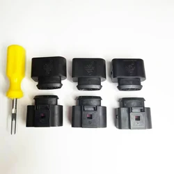 6pcs Car Ignition Coil Connector Repair Kit +0.3CM Take-up Tool for Audi VW 8K0 973 724
