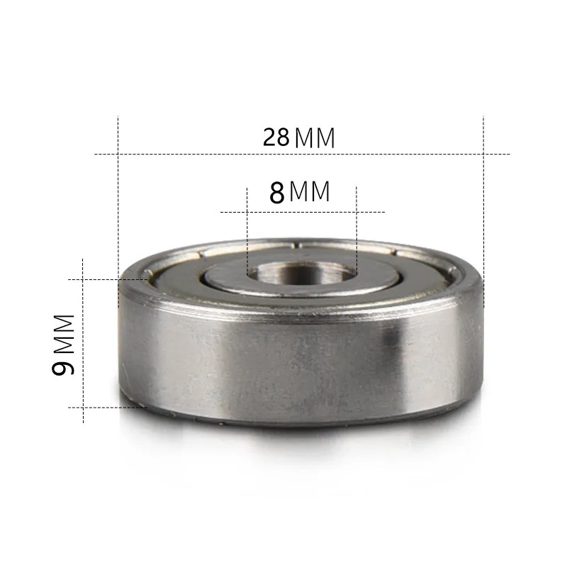 50 Stück Miniaturlager 638ZZ 638-2RS 638RS 638Z 638-2Z 638 8*28*9 mm Rillenkugellager 8x28x9 mm – Detail 1