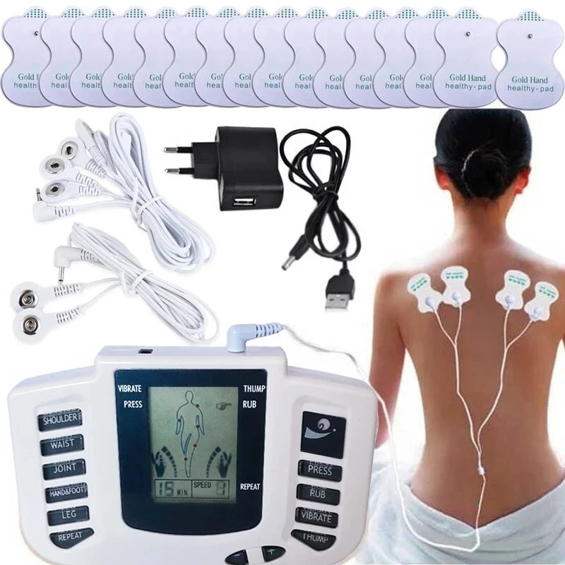 Electronic Body Slimming Pulse Massage for Muscle Relax Pain Relief Stimulator Tens Acupuncture Therapy Mach back Neck Massager