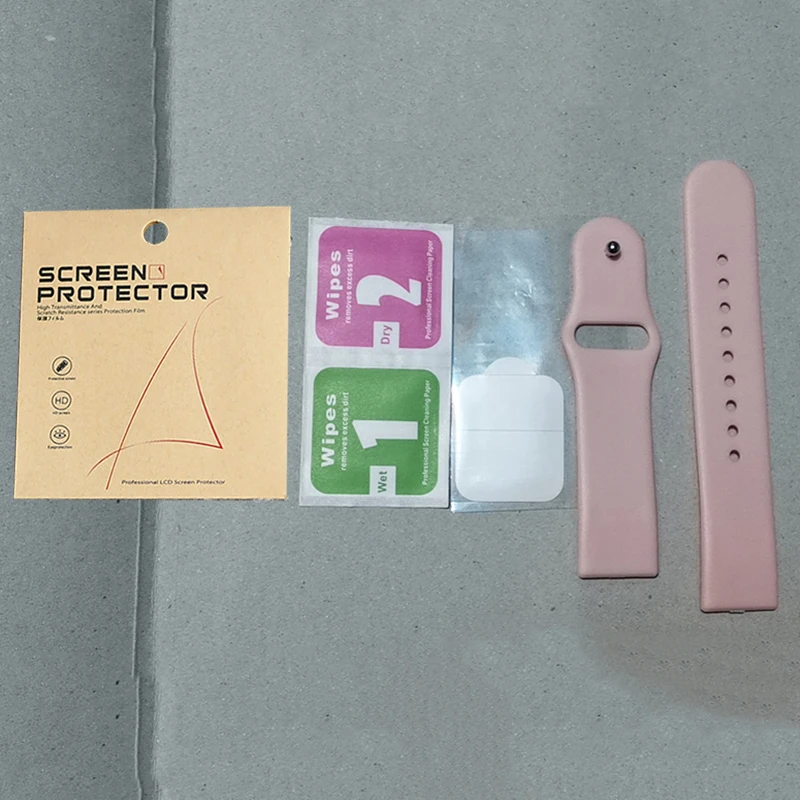 Oryginalny pasek do zegarka D20 Y68 wymiana zegarka TPU pasek na rękę Y68 folia ochronna na ekran trwały pas taśmowy