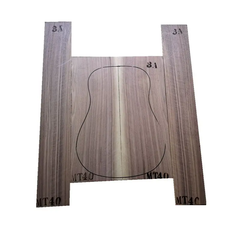 

1 Set 3A United States Black Walnut Wood Guitar Back And Side Kit 41inch Guitar Panel Guitarra Making Material 5*215*550mm*2