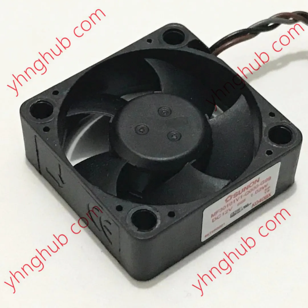 

SUNON MF30101V1-Q000-G99 DC 12V 1.02W 30x30x10mm 3-Wire Server Cooling Fan