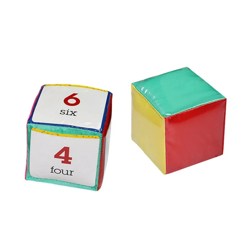 Kids DIY Education Playing Game Dice Toddlers Pocket Square Baby Square Toy For Teaching