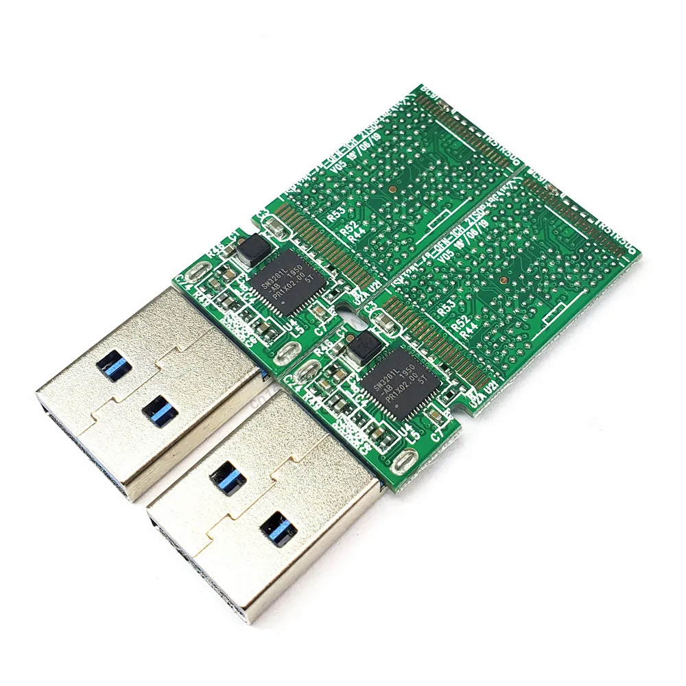 PCBA For NAND Flash USB3.0 Double Weldable BGA132 BGA152 Chip U Disk PCB Controller New DIY SM3281AB U Disk Main Control Board