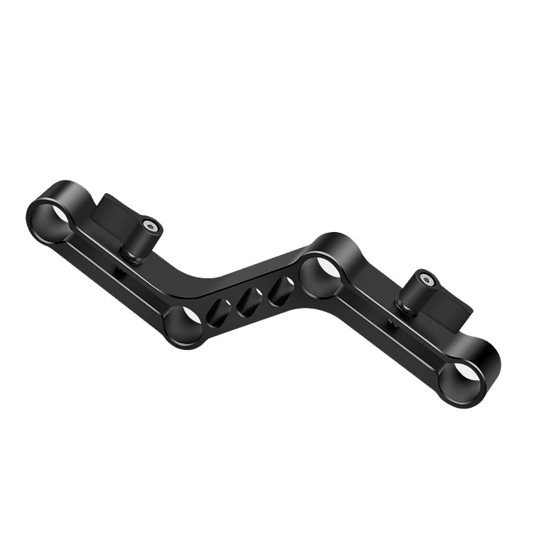 Z Type Offset Pipe Clamp 15mm Four-hole Connector Shoulder Support Bracket SLR Photography Accessories Rail Extension