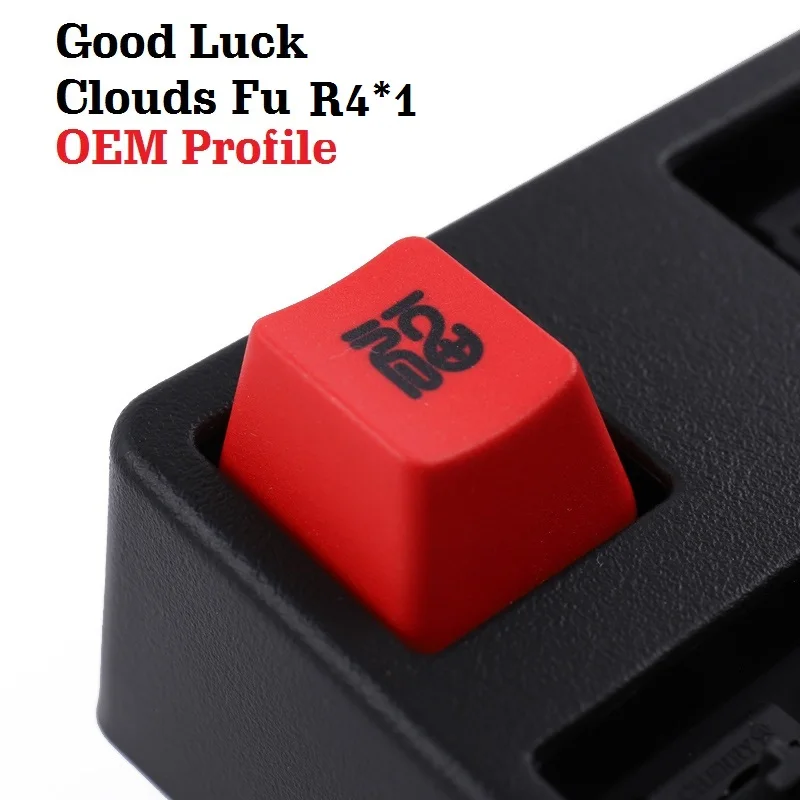 Fu Good Luck Custom R4 PBT Keycaps Cherry OEM Profile For Mechanical Keyboard Esc Artisan Keycap For GK61 SK64 RK87 GH60 Gamer