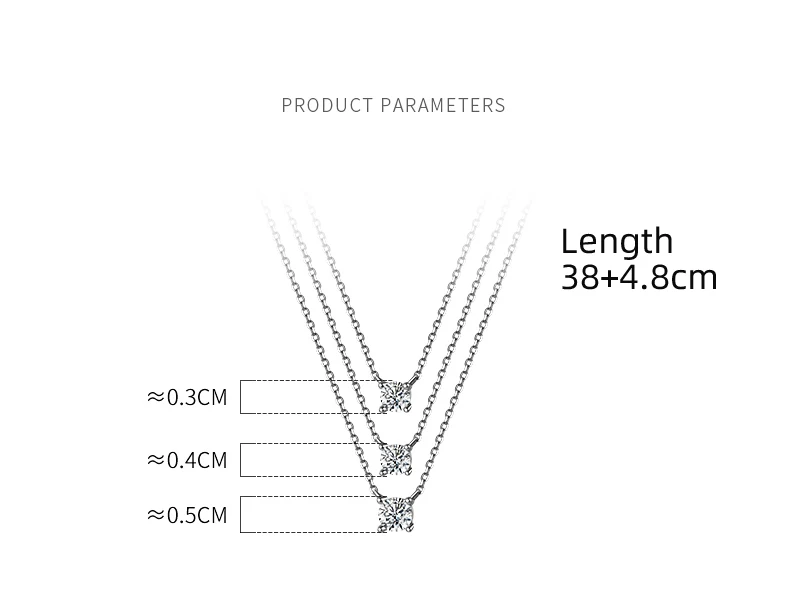 La Monada 38 + 4,8 cm Silber Halskette Für Frauen Feine Silber 925 Schmuck Mode Hals Minimalistischen Anhänger 925 silber Ketten Frau – Detail 3