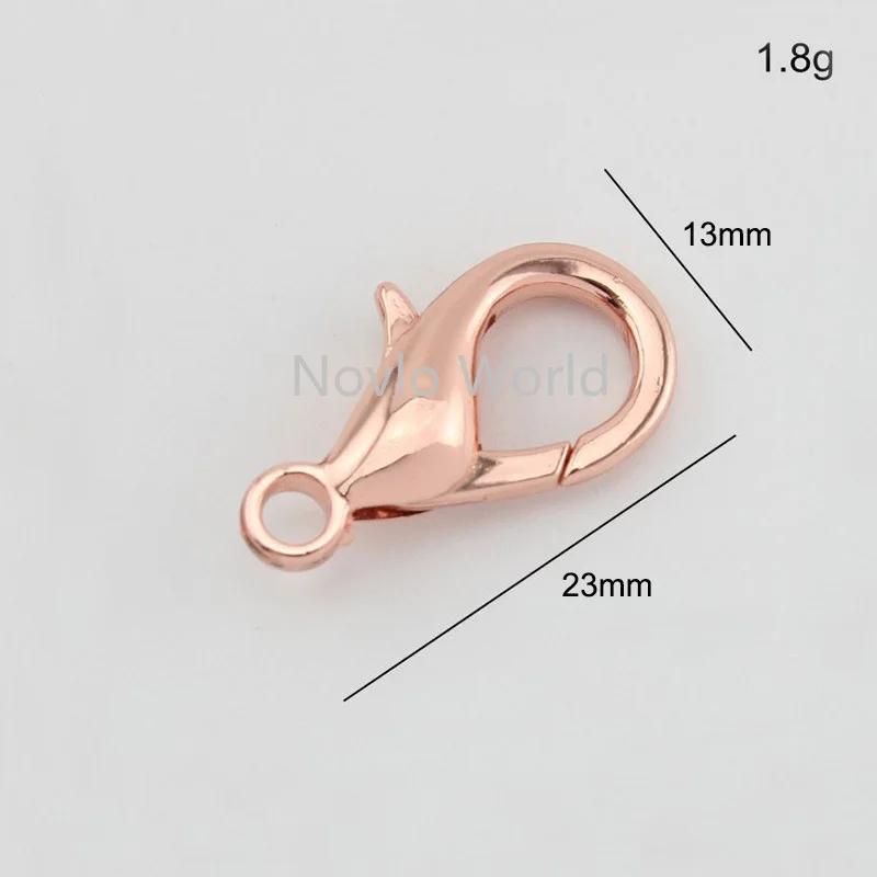 Nolvo World 5-20-100pcs 23*13mm bags strap chain buckles lobster clasp lobaster carabiner snap hook