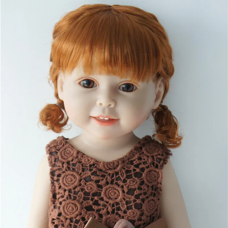 Fujusuns 인형 액세서리, JD571, 11-12 인치, 28-30cm, 스마트 곱슬 머리띠, 짧은 안나 합성 모헤어, BJD 인형 가발