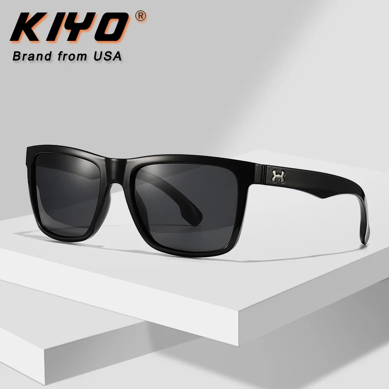 KIYO Brand 2020 New Men Square Polarized Sunglasses PC Classic Sun Glasses High Quality UV400 Driving Eyewear 3869