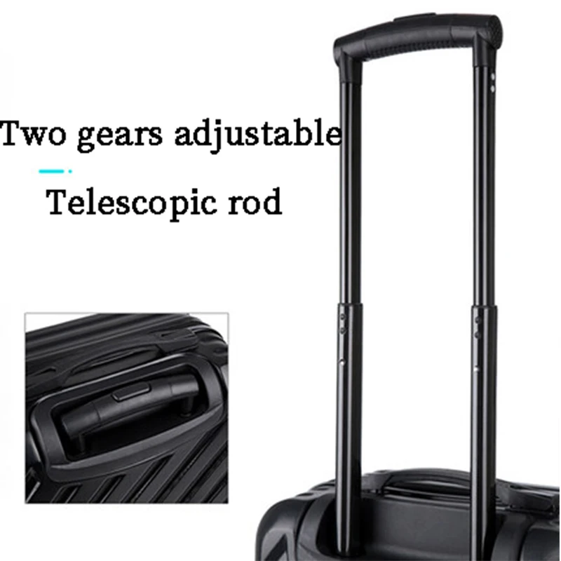 Bagaglio impermeabile e resistente all\'usura carrello muto con ruota universale valigia con codice di viaggio ultraleggero da 20 pollici di grande