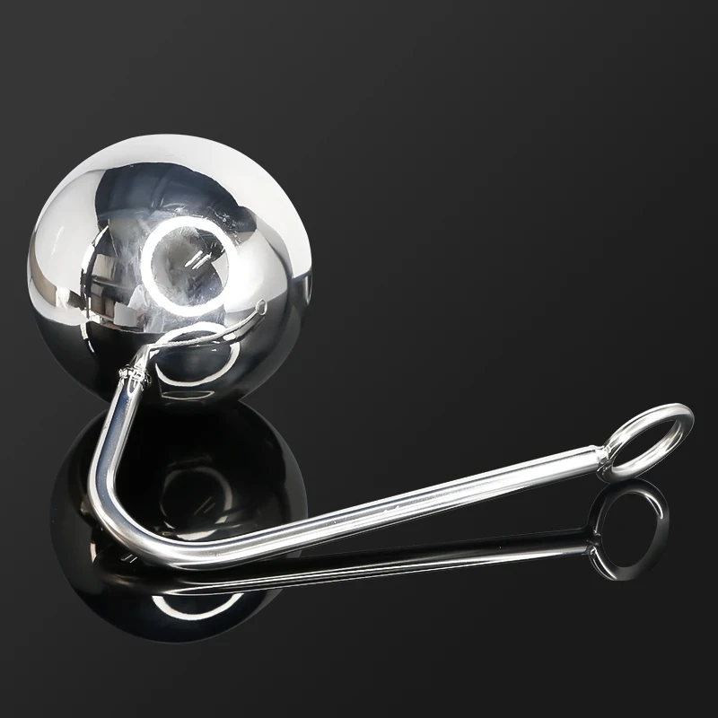 Stainless Steel Giant Ball Anal Hook Metal Butt Plug Anus Putty Slave Prostate Massager BDSM Sex Toy for Men Extreme Anal Toys