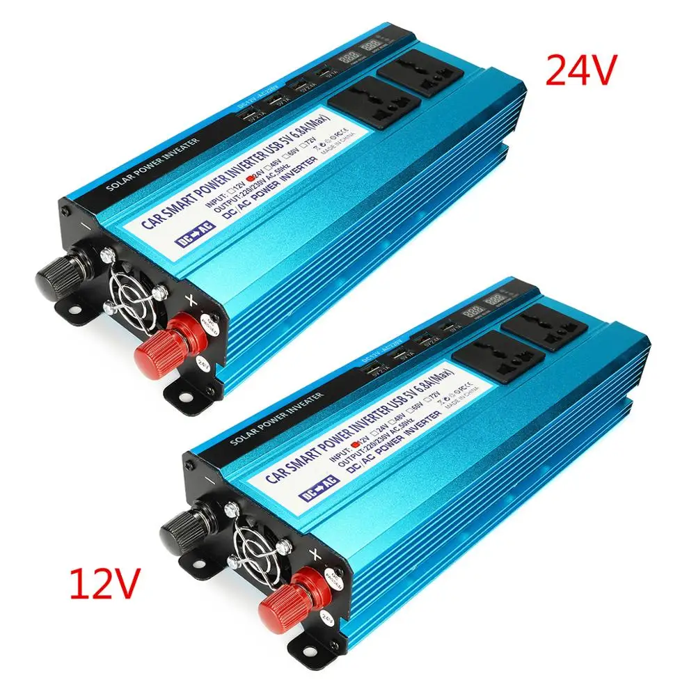 4000W Converter Solar Power Inverter DC 12V/24V to AC 220V Invertor