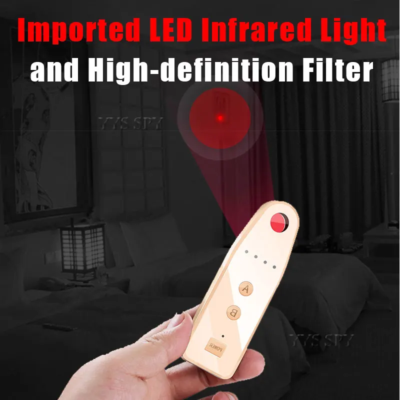 Mini 3nd Generation Anti-Spy Camera Detector Mirror Metal RF Signal Travel Finder Anti-thief for GSM GPS Bug Wireless Hidden Cam