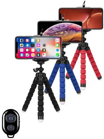 Tripods Tripod For Phone Mobile Camera Holder Clip Smartphone Monopod Tripe Stand Octopus Mini Tripod Stativ For Phone