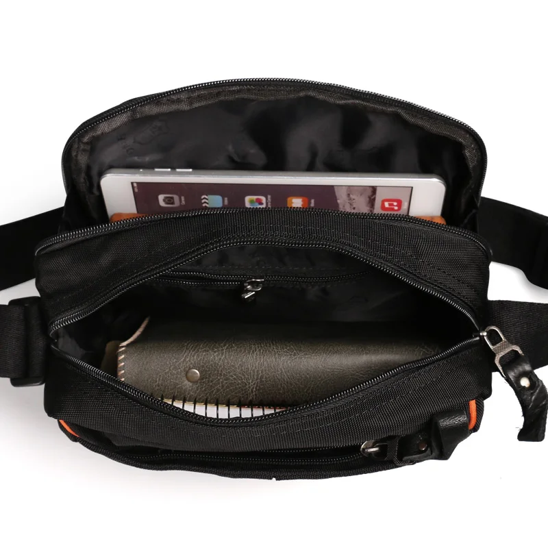 2022 Men Messenger Waterproof Bags Crossbody Bag Leisure Oxford Cloth Casual Travel Man Portable Small Square Bag