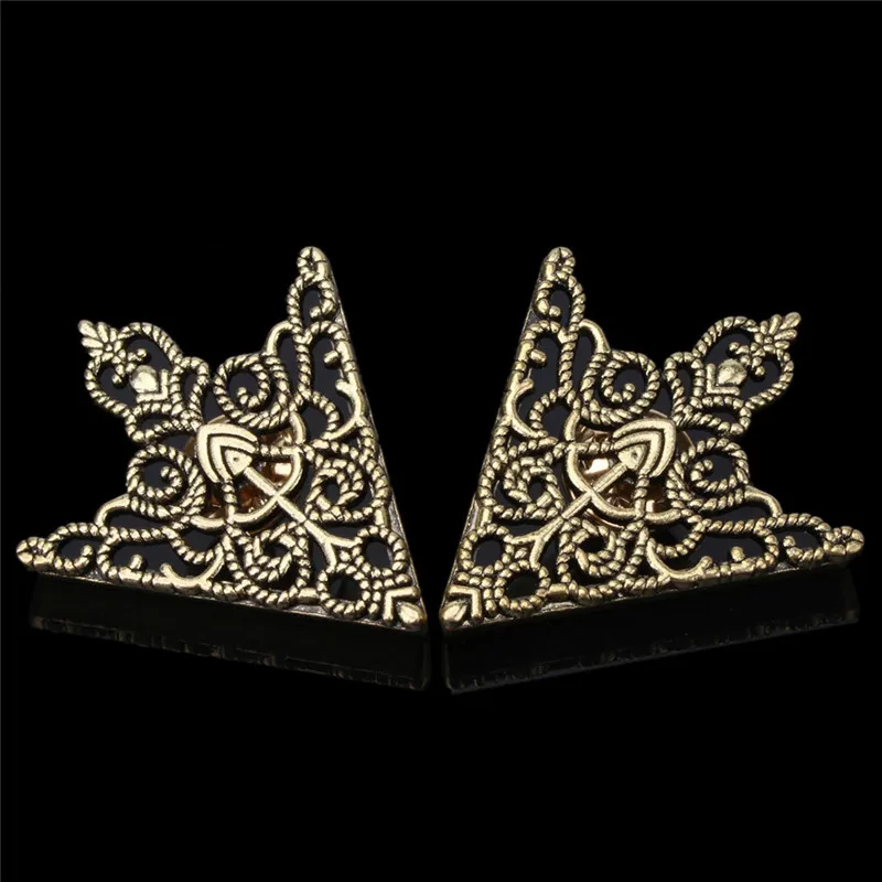 Vintage Crown Hollow Pattern Shirt Collar Brooch Pin Corner Buckles For Men Women Corner Shirt Blouse Clothing Accessories 2023