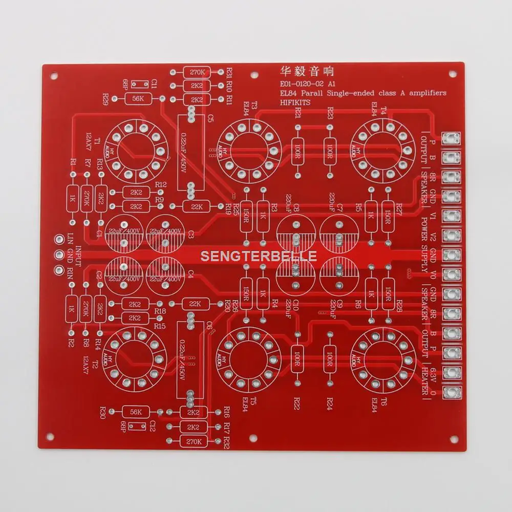 HiFi EL84 Amp Parallel Single-Ended Class A Tube Amplifier PCB + Power Supply  Board PCB