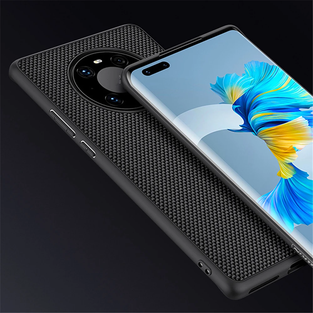 Shockproof Nylon Fiber Phone Case Ultra-thin Protective Cover Back Case for Huawei Mate 40 Pro Mobile Phone Protector