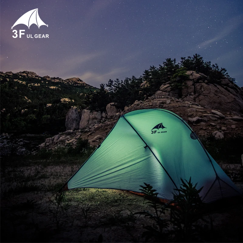 3F UL GEAR Tent 15D Silicone Ultralight Travel Tent Double Layer 5