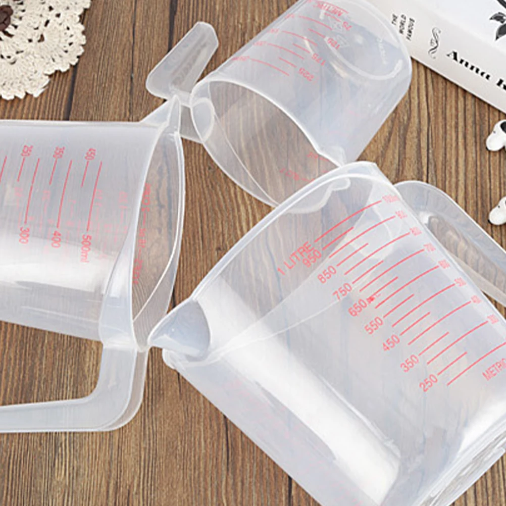 1000ml Liquid Measuring Cups Portable Liquid Container Liquid Measuring Cups Volumetric Beaker for Kitchen Lab School image 2