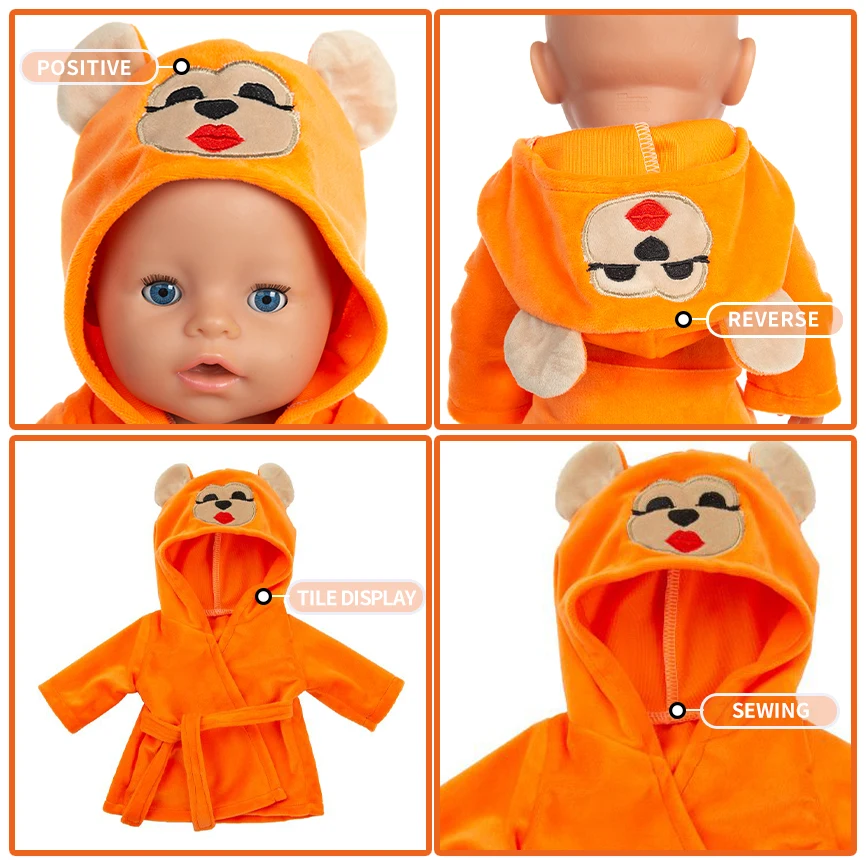 

High Quality Suit Fit 17inch 43cm Doll Clothes Born Baby Suit For Baby Birthday Festival Gift