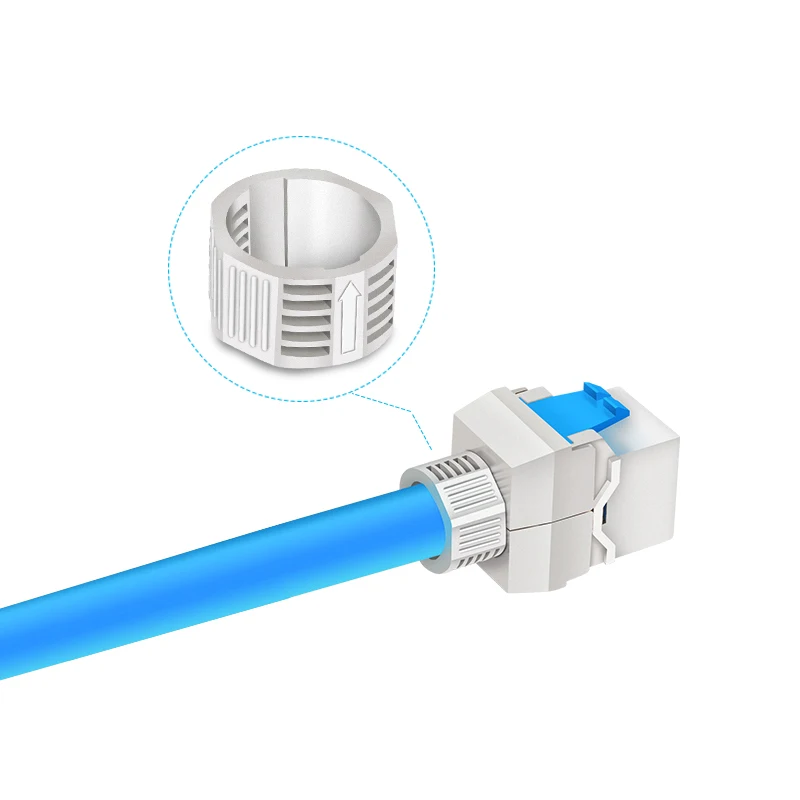 Linkwylan Network RJ45 Cat8 Keystone Jack Module 40G 2000MHz Shielded For Cat 8 Cable Face Plate & Blank Patch Panel