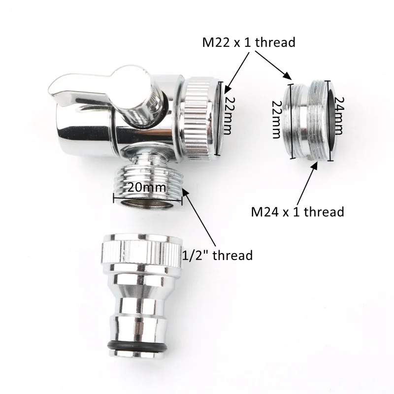 Universal Tap To Garden Hose Pipe Connector Mixer Kitchen Tap Adapter Mix Tap Hose Pipe Connector for Garden Kitchen Bath