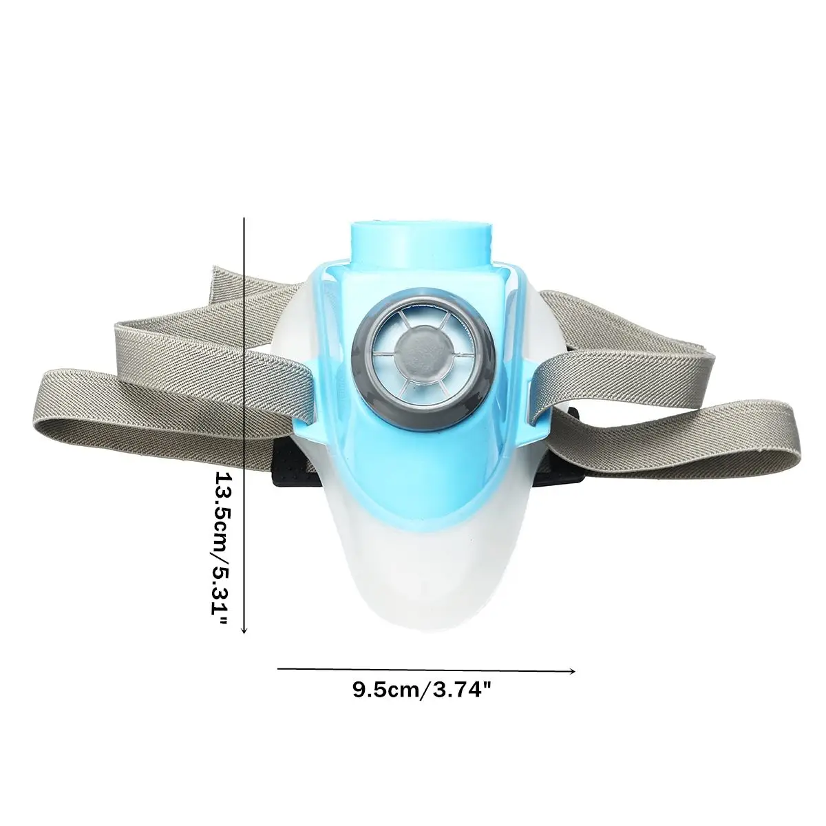 2 szt. Elektryczne powietrze o stałym przepływie zasilane półczołową pompą maska gazowa respiratora 2 rurowego Respirator-System-urządzenie gazowe