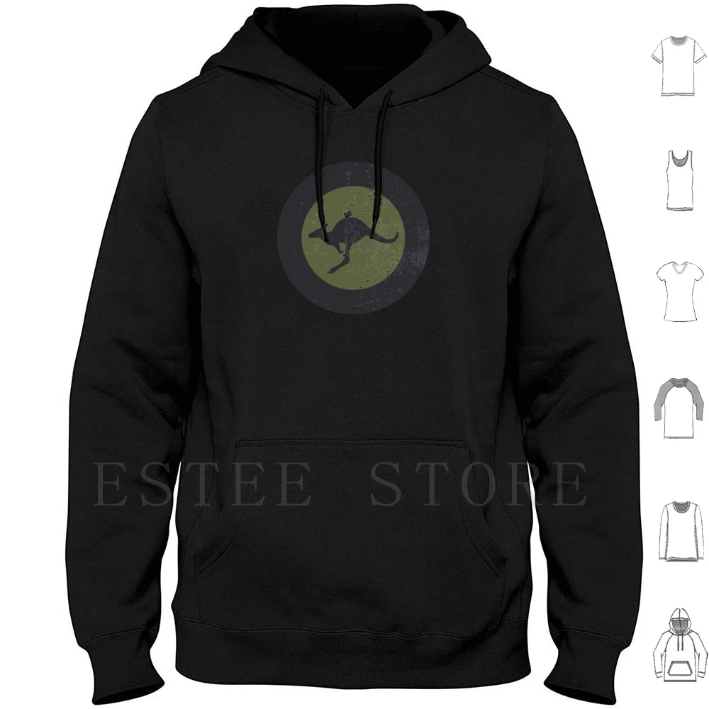Raaf Patch Subdued ( Distressed ) Hoodie Long Sleeve Raaf Royal Australian Air Force Aussie Air Force Aussie Airplanes Raaf