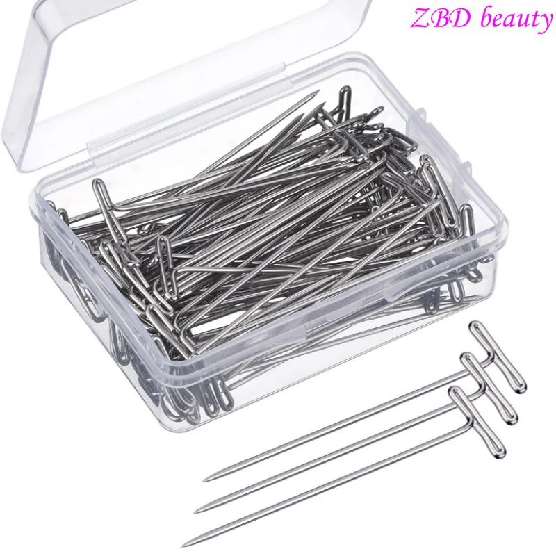 

51mm Long T-pin For Wig Making And Display, For Fixing The Wig On The Wig Display Head 50 Pieces Of High-quality Hair Tools