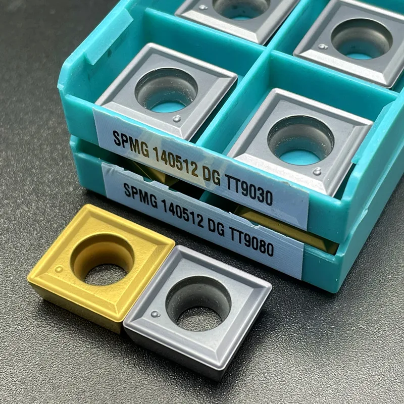 10PCS SPMG140512 DG TT9030/TT9080เครื่องกลึงเครื่องมือคาร์ไบด์เจาะเครื่องตัด U เจาะใบมีดคาร์ไบด์แทรก