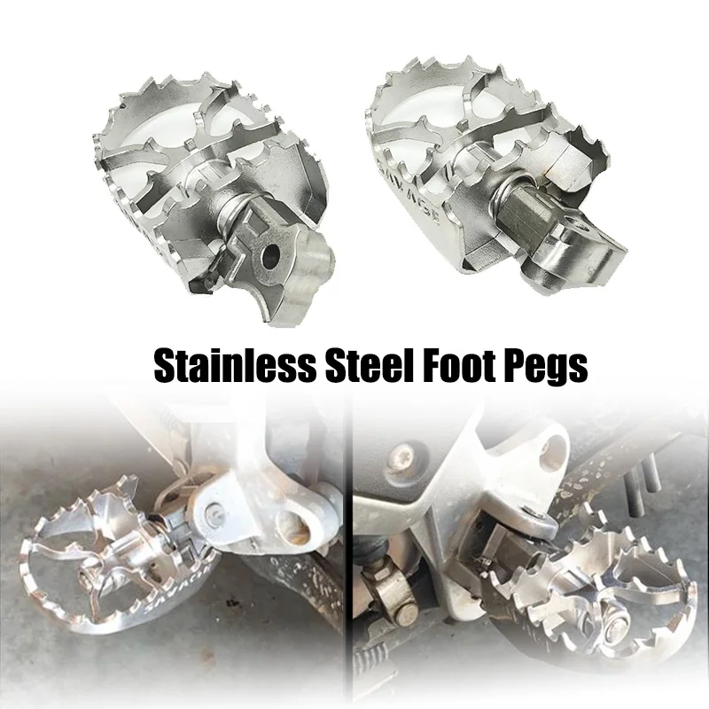

R1200GS Foot Pegs For BMW R 1200 GS LC Adv R 1200GS adventure 2014-2019 Stainless Steel Foot Pegs FootRest Footpegs Foot rest